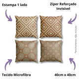Kit 4 Capas de Almofadas Modern Print - Conforto
