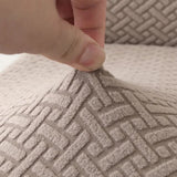 Capa Protetora Cadeira Jacquard - Caqui