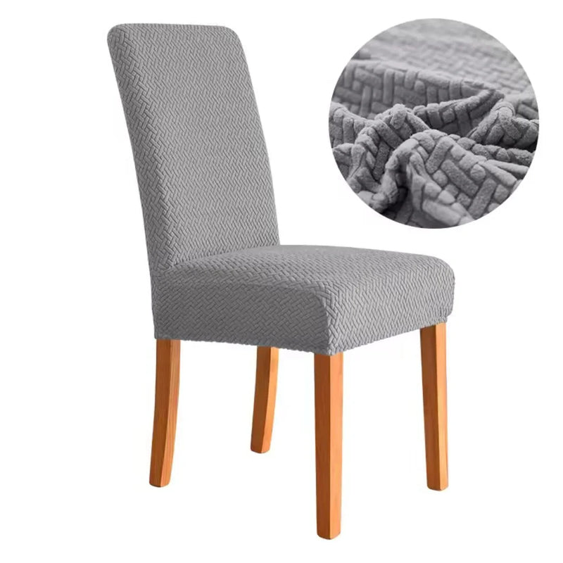 Capa Protetora Cadeira Jacquard - Cinza Claro