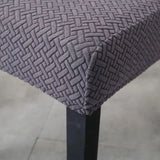 Capa Protetora Cadeira Jacquard - Cinza Escuro