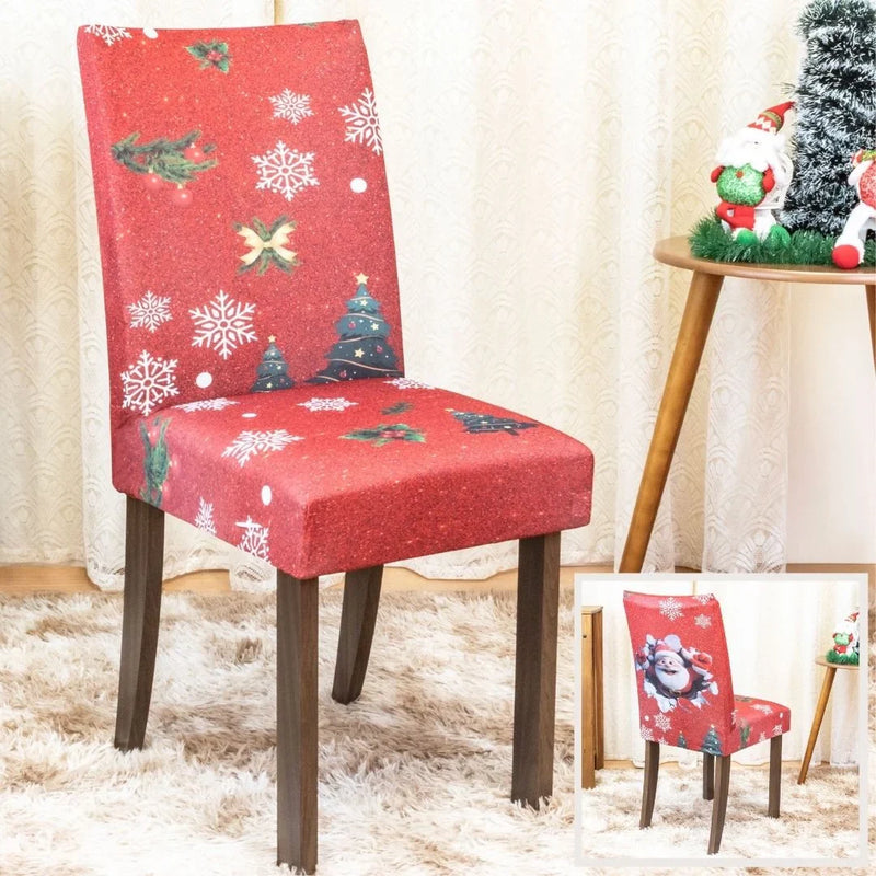 Capa de Cadeira de Natal  - Bom Noel