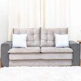 Capa para Braço de Sofá Suede Confort  Kit 2 - Cinza Chumbo