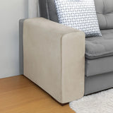 Capa para Braço de Sofá Suede Confort  Kit 2 - Creme