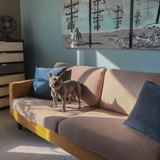 Capa de Sofá de Canto Classic Jacquard - Cappuccino