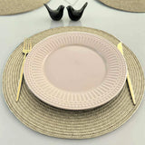 Jogo Americano Redondo Sousplat Impermeável - Avelã