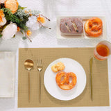 Jogo Americano Retangular Dupla Face Impermeável -  Dourado