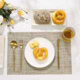 Jogo Americano Retangular Dupla Face Impermeável -   Mescla Avelã