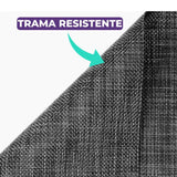 Jogo Americano Retangular Dupla Face Impermeável - Mescla Chumbo