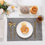 Jogo Americano Retangular Dupla Face Impermeável - Mescla Chumbo