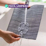 Jogo Americano Retangular Dupla Face Impermeável - Mescla Chumbo