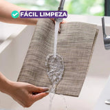 Jogo Americano Retangular Dupla Face Impermeável -  Mescla Tabaco