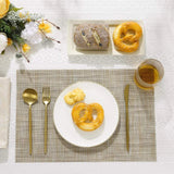 Jogo Americano Retangular Dupla Face Impermeável -  Mescla Tabaco