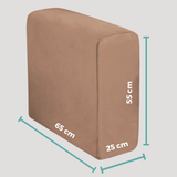 Capa para Braço de Sofá Suede Confort  Kit 2 - Chocolate