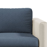 Capa de Sofá de Canto Classic Grid - Cinza Metálico