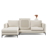 Capa de Sofá de Canto Chevron - Bege