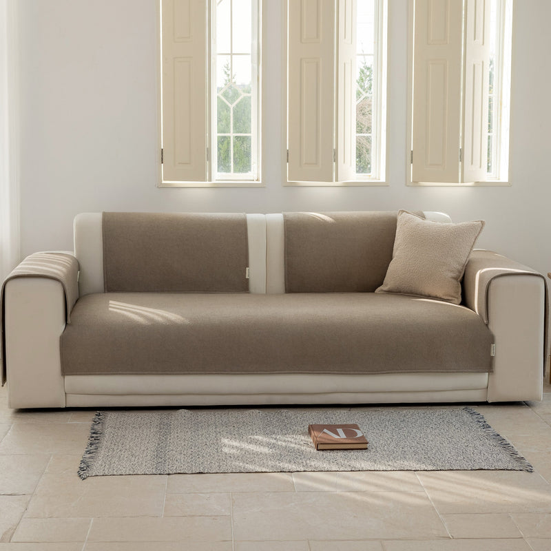 Capa Protetora Para Sofá Teddy - Avelã