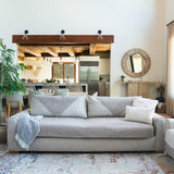 Capa Protetora Para Sofá Tweed - Cinza Claro