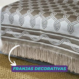 Manta para Sofá Aramado - Chocolate