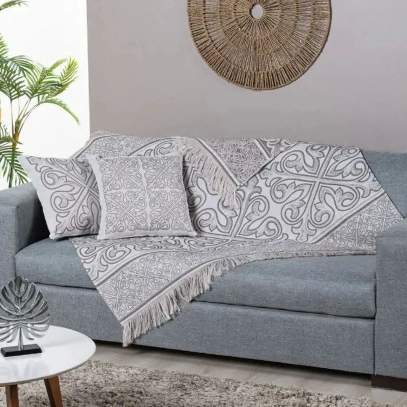 Manta para Sofá Grécia - Caqui