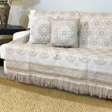 Manta para Sofá Mandala - Bege