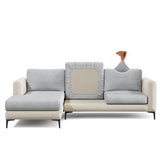 Capa de Sofá de Canto Plush - Cinza Claro