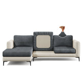 Capa de Sofá de Canto Plush - Cinza Chumbo