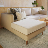 Capa de Sofá de Canto Plush - Bege