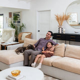 Capa de Sofá de Canto Plush - Cappuccino