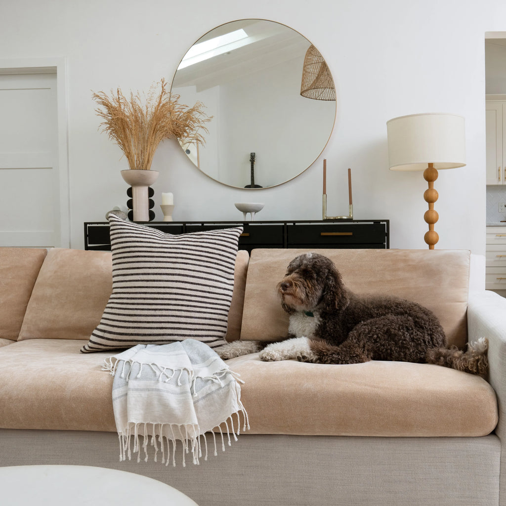 Capa de Sofá de Canto Plush - Cappuccino