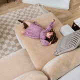 Capa de Sofá de Canto Plush - Cappuccino