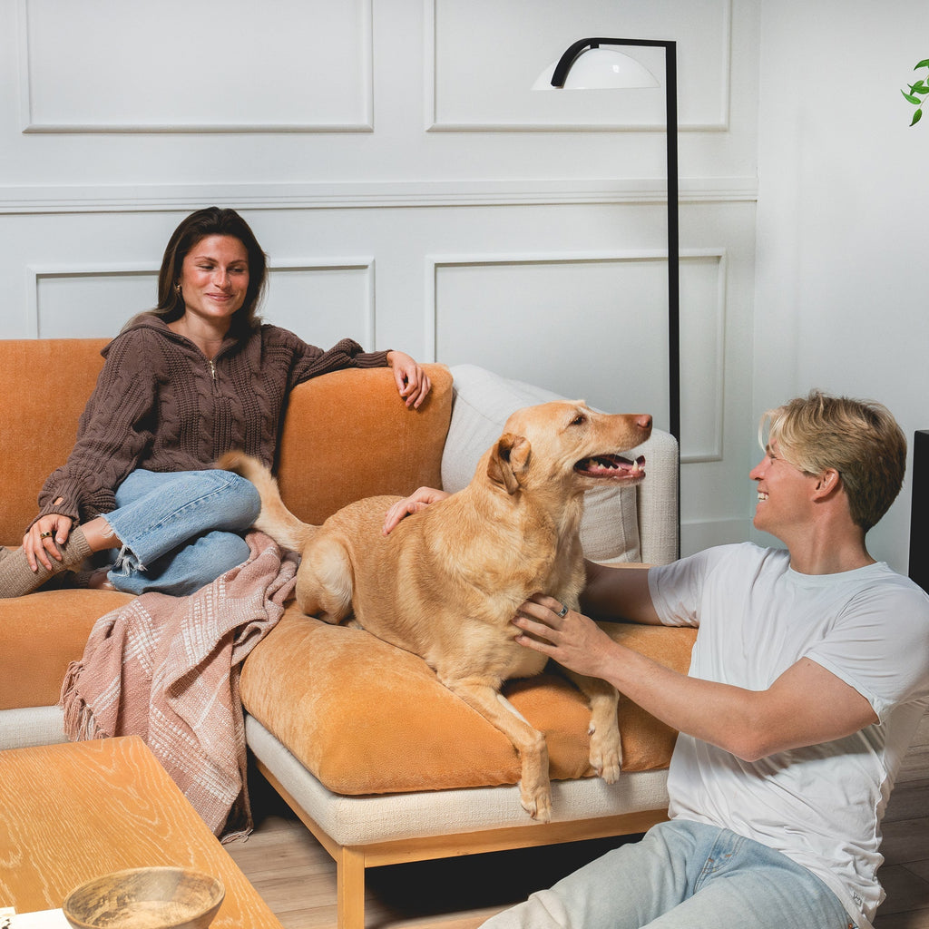 Capa de Sofá de Canto Plush - Caramelo