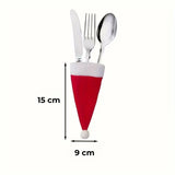 Porta Talheres Natal Gorro Noel