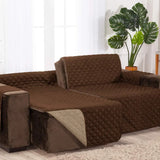 Protetor Sofá Retrátil Impermeável Dupla Face Tabaco-Caqui