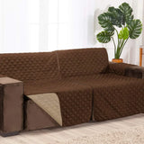 Protetor Sofá Retrátil Impermeável Dupla Face Tabaco-Caqui