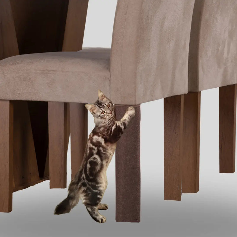 Kit 4 Arranhador Perna Cad/Mesa Chocolate - Oferta Cross