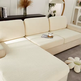 Capa de Sofá de Canto Classic Jacquard - Bege Claro