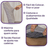 Capa para cadeira  Boutique Capri - Cinza