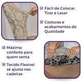 Capa para Cadeira  Boutique Veneza - Bege