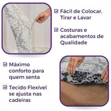 Capa para Cadeira  Boutique Veneza - Creme