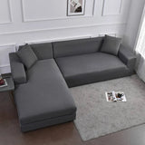 Capa de Sofá de Canto Spandex Special  - Cinza Escuro