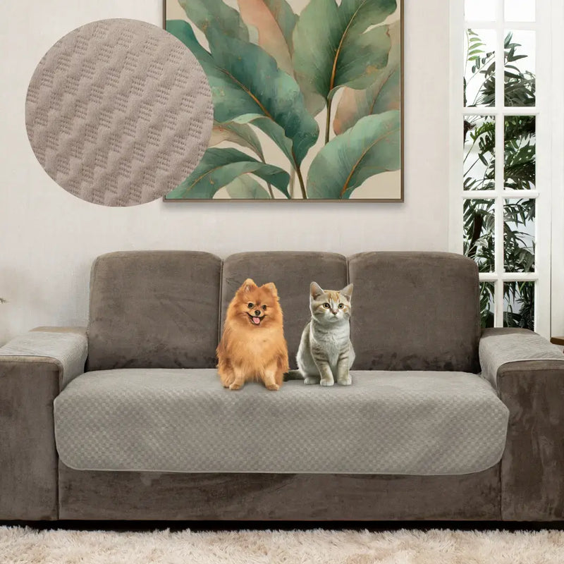 Capa Protetora Arranhão Gato Sofá Boutique -  Avelã