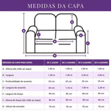 Capa Protetora Sofá Embeleze Vermelho-Caqui