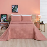 Cobre Leito Ravena Rosê - Vários Tamanhos