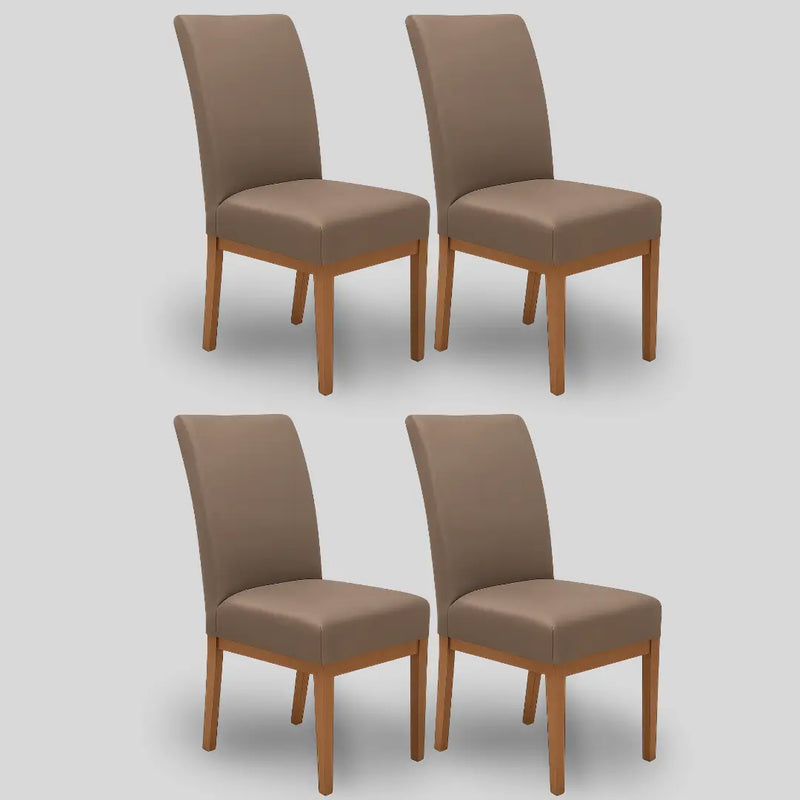 Kit 4 Capa Cadeira Chocolate - Oferta Cross
