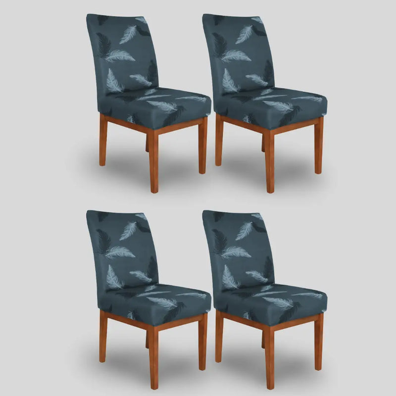 Kit 4 Capa Cadeira Modern Leaf - Oferta Cross