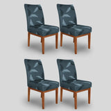 Kit 4 Capa Cadeira Modern Leaf - Oferta Cross