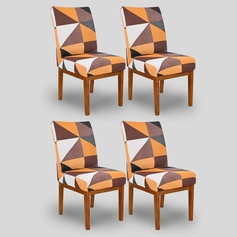 Kit 4 Capa Cadeira Geo Retrô - Oferta Cross