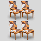 Kit 4 Capa Cadeira Geo Retrô - Oferta Cross