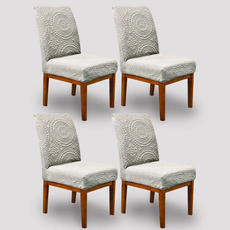 Kit 4 Capa Mandala Cinza Claro - Oferta Cross