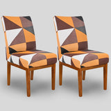 Kit 2 Capa Cadeira Geo Retrô - Oferta Cross